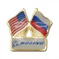 Значки флаги Боинг - Россия США
