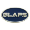 Значки компании GLAPS с синей эмалью