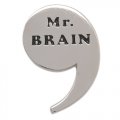 Металлические значки Mr.Brain