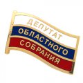 Значки Депутат областного собрания с горячими эмалями (значки с клуазоном)