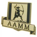 Изготовление фирменных значков ААММ с покрытием гальваническим золотом