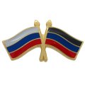 Значки флажки Россия - ДНР