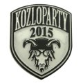 Значки KOZLOPARTY 2015 с серебристой эмалью