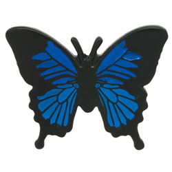 Заказать чёрные значки с бабочкой Чёрный значок Бабочка