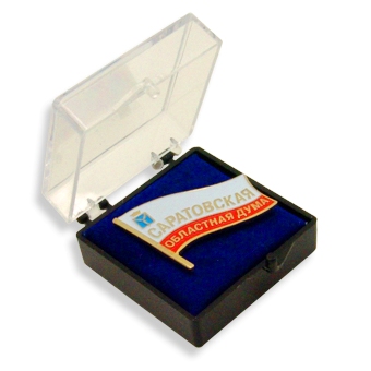 Пластиковая упаковка для флажка – значка депутата Пластиковая упаковка для флажка – значка депутата