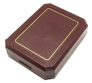 Футляр для нагрудных знаков поролоновый Бордовый футляр для нагрудных знаков с поролоном