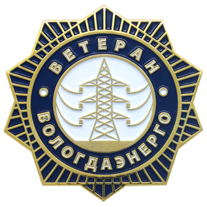 Памятные значки ко Дню энергетика Памятные значки ВЕТЕРАН ВОЛОГДАЭНЕРГО