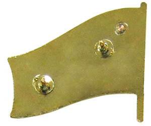 Крепления две бабочки на обороте значков для депутатов Крепления на обороте значков для депутатов