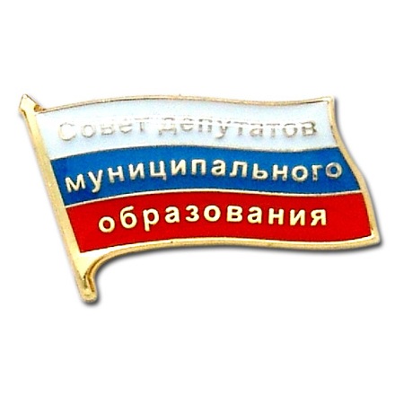 Нагрудный значок Совет депутатов муниципального образования (холодные эмали, эпоксидная смола)