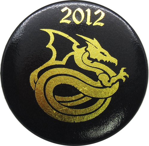 Закатные пластиковые значки с золотой фольгой Закатные пластиковые значки с золотой фольгой