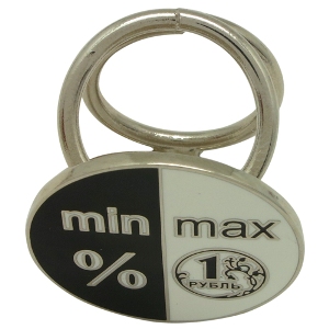 Зажимы для платка: накладка на кольцах сверху-снизу Зажимы для платка: накладка на кольцах сверху-снизу