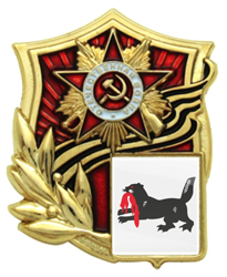 Значок Отечественная война с гербом Иркутской области Значки Отечественная война с гербом Иркутской области